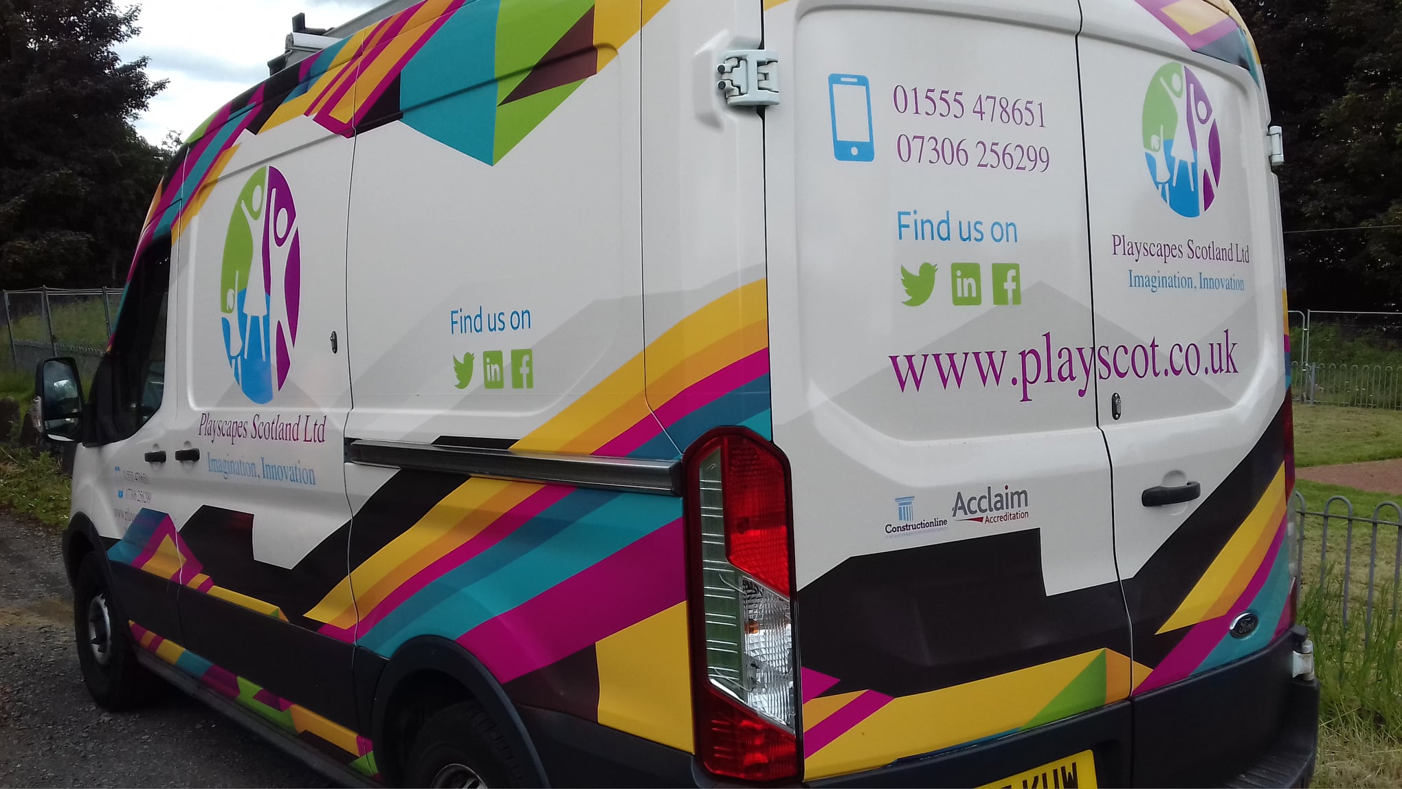 Outdoor play and landscape works in progress